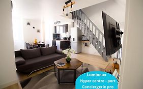 Triplex Lumineux A Cherbourg, Hyper Centre, 2 Pas Du Port & Vie Nocturne, Intendance Luxury Host