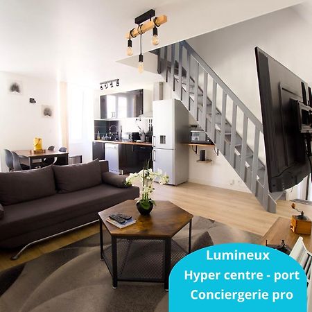 Triplex Lumineux A Cherbourg, Hyper Centre, 2 Pas Du Port & Vie Nocturne, Intendance Luxury Host Extérieur photo
